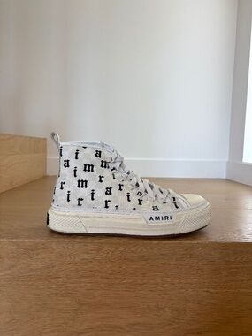 AMIRI COURT HI - Size 42 Mens - Logo-Print High Top